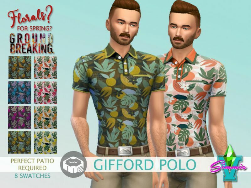Ffsg Gifford Polo By Simmiev 1 Ffsg Gifford Polo By Simmiev Sims 4 CC