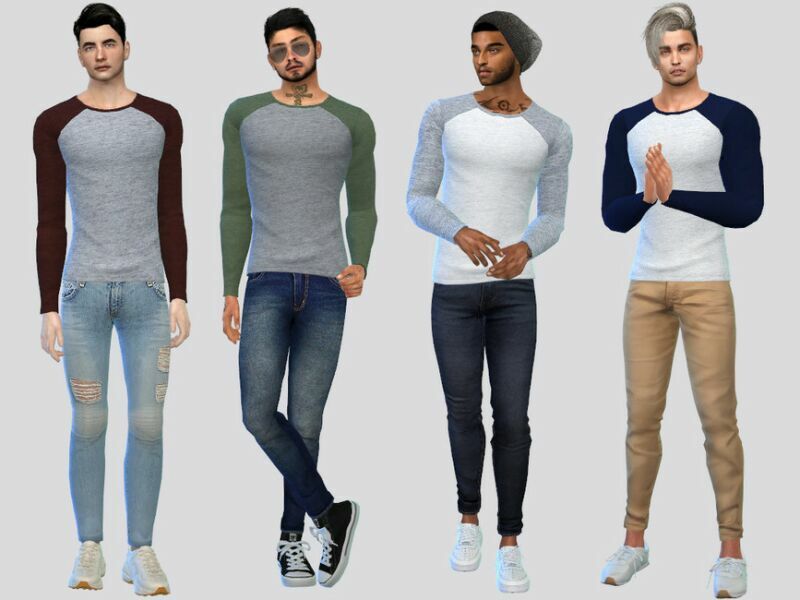 FIT Raglan Shirt By Mclaynesims 1 FIT Raglan Shirt By Mclaynesims Sims 4 CC