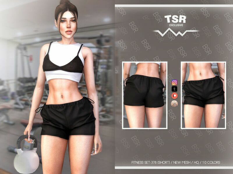 Fitness SET-378 (Short) BD1038 By Busra-Tr 1 Fitness SET-378 (Short) BD1038 By Busra-Tr Sims 4 CC