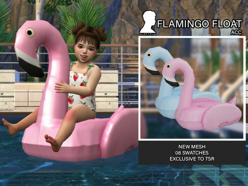 Flamingo Float (ACC) 1 Flamingo Float (ACC) Sims 4 CC