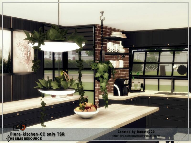 Flora-Kitchen-Cc Only TSR By Danuta720 1 Flora-Kitchen-Cc Only TSR By Danuta720 Sims 4 CC