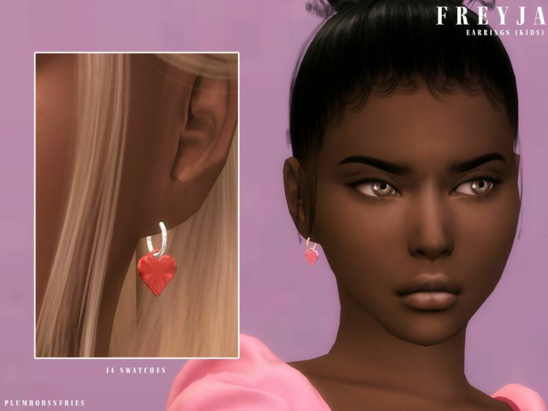Freyja | Earrings (Kids) 1 Freyja | Earrings (Kids) Sims 4 CC