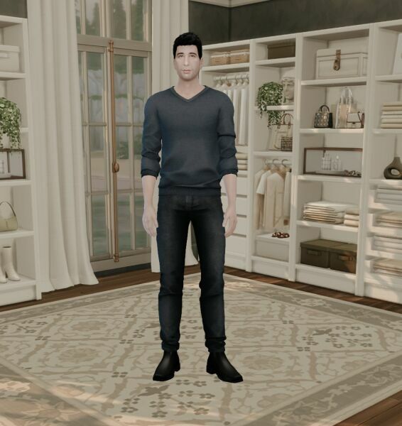 Friends Sitcom – Ross Geller 3 sims 4 cc friends sitcom ross geller 2