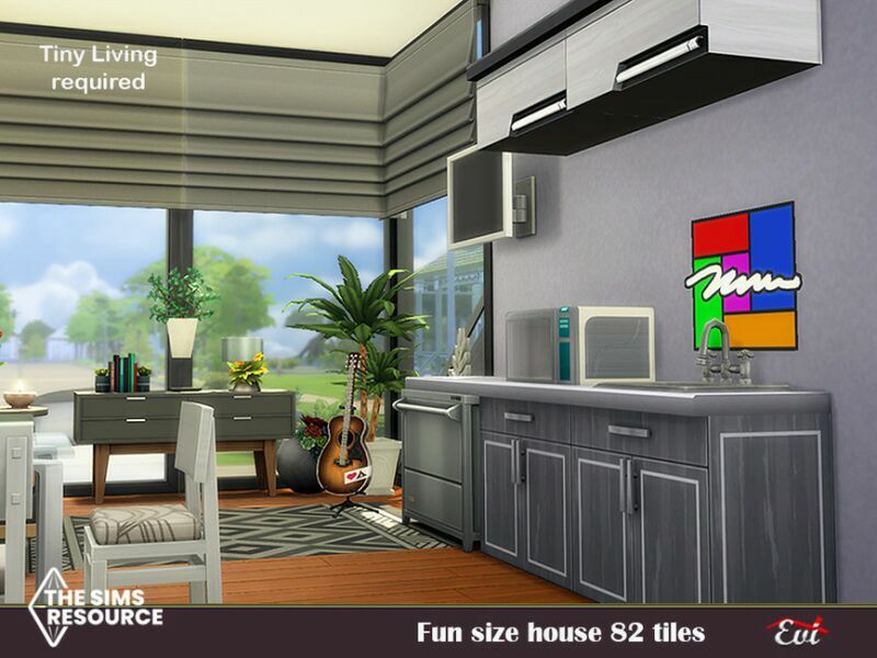 FUN Size House 82 Tiles_ NO CC By EVI 2 sims 4 cc fun size house 82 tiles no cc by evi 7