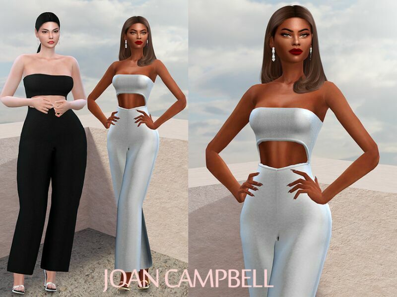 Gabby Jumpsuit 1 Gabby Jumpsuit Sims 4 CC