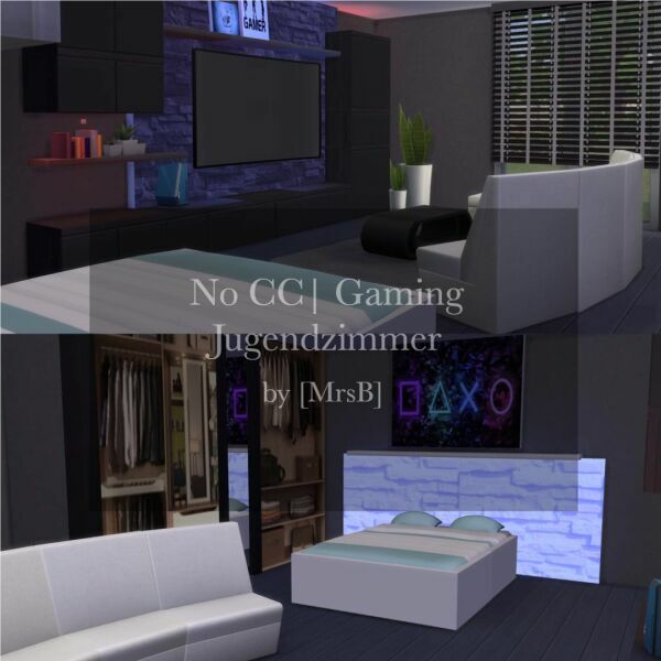 Gaming Jugendzimmer |CC Free By Mrsbarbiex3 1 Gaming Jugendzimmer |CC Free By Mrsbarbiex3 Sims 4 CC