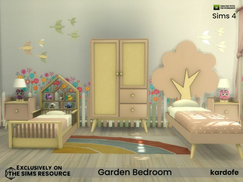 Garden Bedroom By Kardofe 6 sims 4 cc garden bedroom by kardofe 2