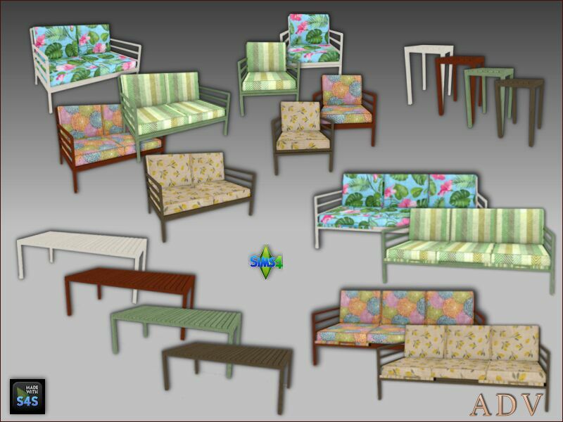 Garden Furniture 1 Garden Furniture Sims 4 CC
