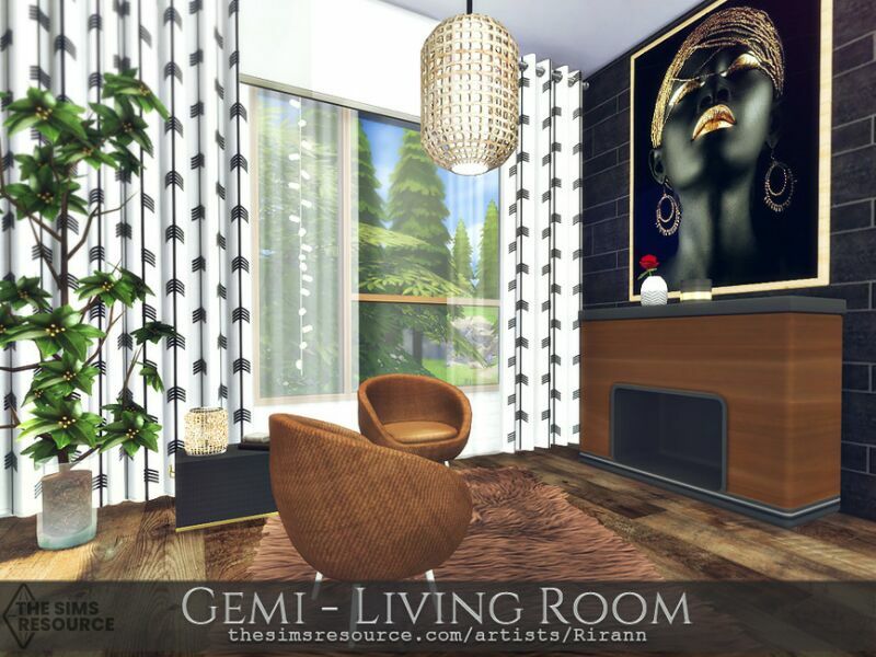 Gemi – Living Room – TSR CC Only By Rirann 5 sims 4 cc gemi living room tsr cc only by rirann 2