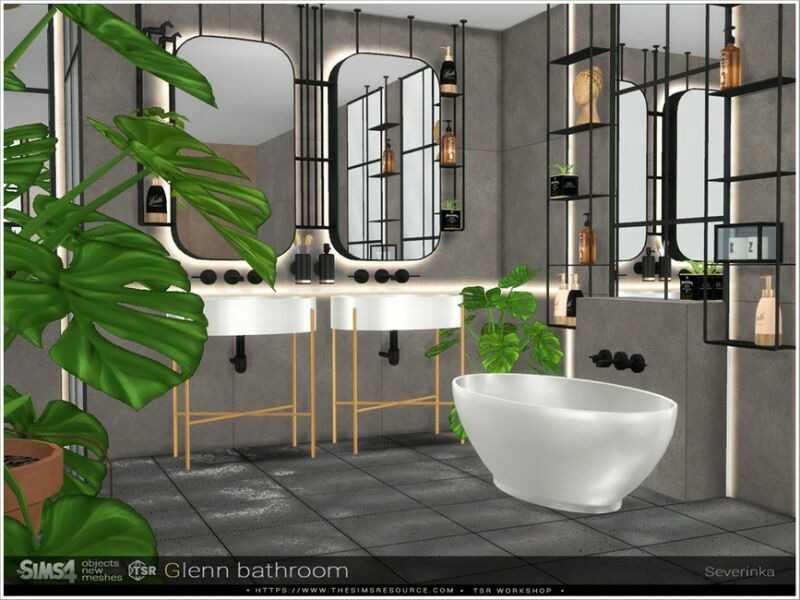 Glenn Bathroom By Severinka_ 1 Glenn Bathroom By Severinka_ Sims 4 CC