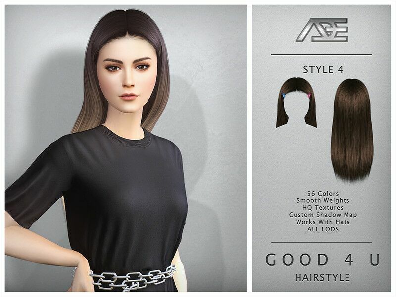 Good 4 U – Style 4 (Hairstyle) 1 Good 4 U – Style 4 (Hairstyle) Sims 4 CC