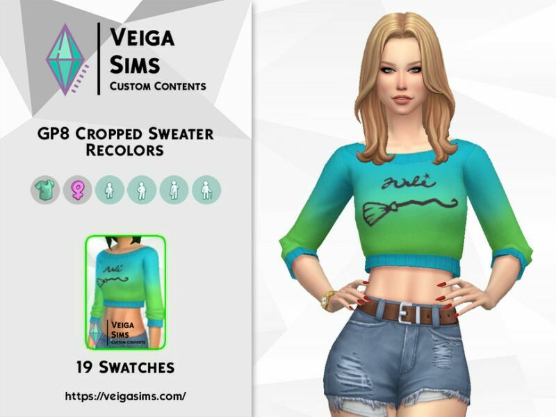 GP8 Cropped Sweater Recolors 2 sims 4 cc gp8 cropped sweater recolors 3