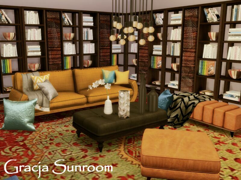 Gracja Sunroom | Only TSR CC By Genkaiharetsu 1 Gracja Sunroom | Only TSR CC By Genkaiharetsu Sims 4 CC