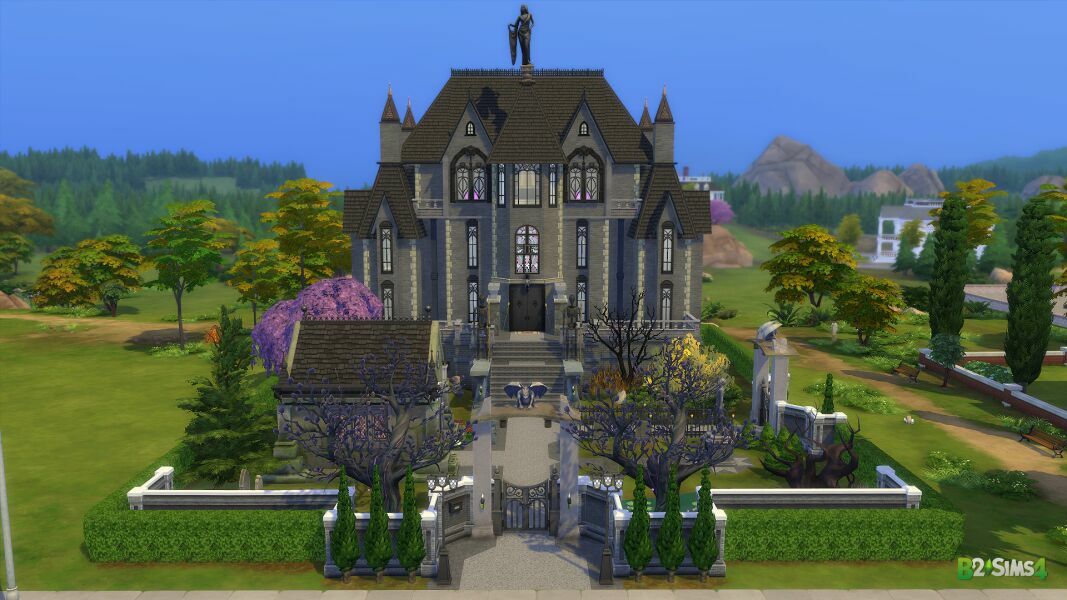 Grim’S Ghastly Manor – 2BR, 1BA (TS3 To TS4) 9 sims 4 cc grims ghastly manor 2br 1ba ts3 to ts4 2