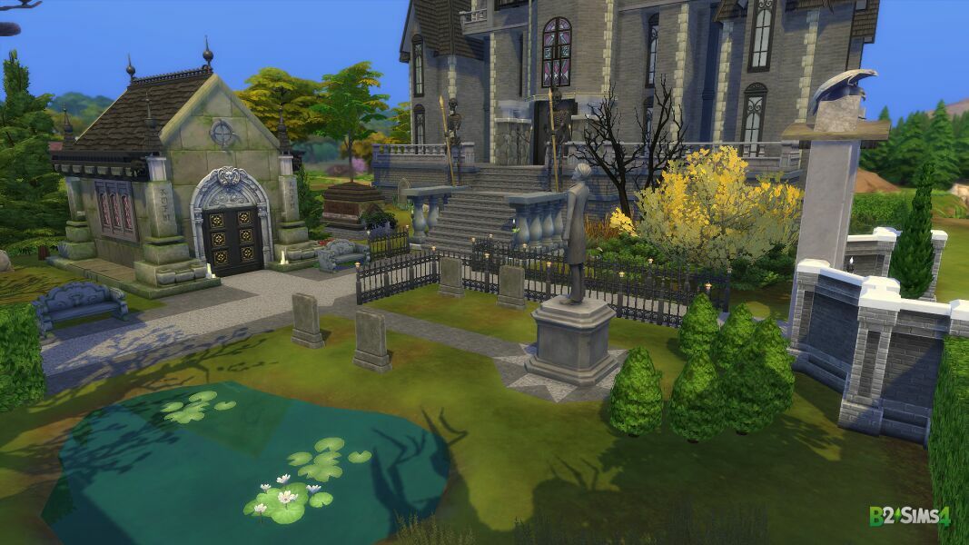Grim’S Ghastly Manor – 2BR, 1BA (TS3 To TS4) 8 sims 4 cc grims ghastly manor 2br 1ba ts3 to ts4 3