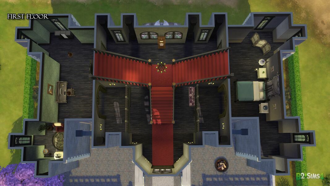 Grim’S Ghastly Manor – 2BR, 1BA (TS3 To TS4) 5 sims 4 cc grims ghastly manor 2br 1ba ts3 to ts4 6