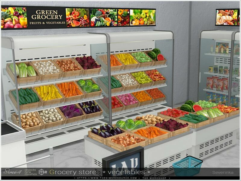 Grocery Store Pt.ii Vegetables By Severinka_ 1 Grocery Store Pt.ii Vegetables By Severinka_ Sims 4 CC