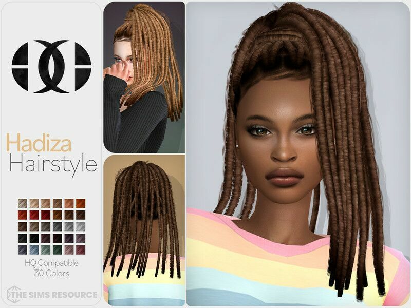 Hadiza Hairstyle By Darknightt 1 Hadiza Hairstyle By Darknightt Sims 4 CC
