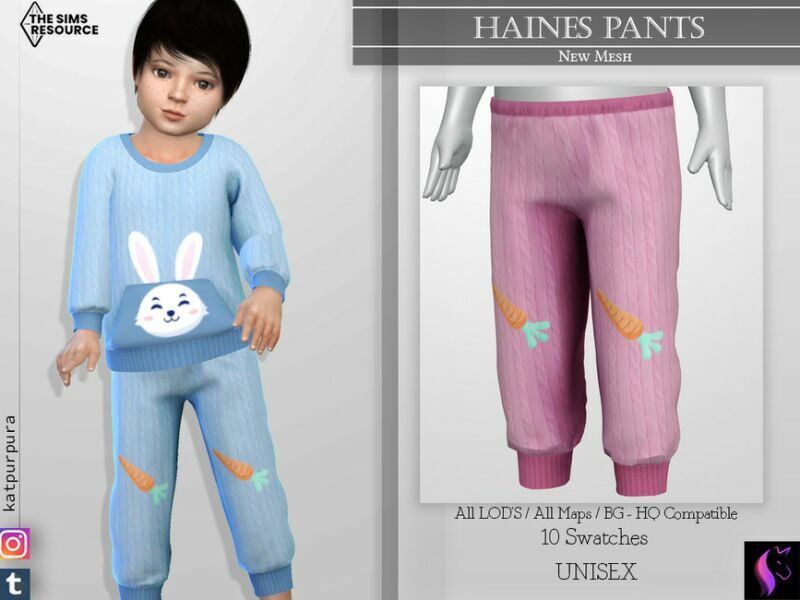 Haines Pants By Katpurpura 1 Haines Pants By Katpurpura Sims 4 CC