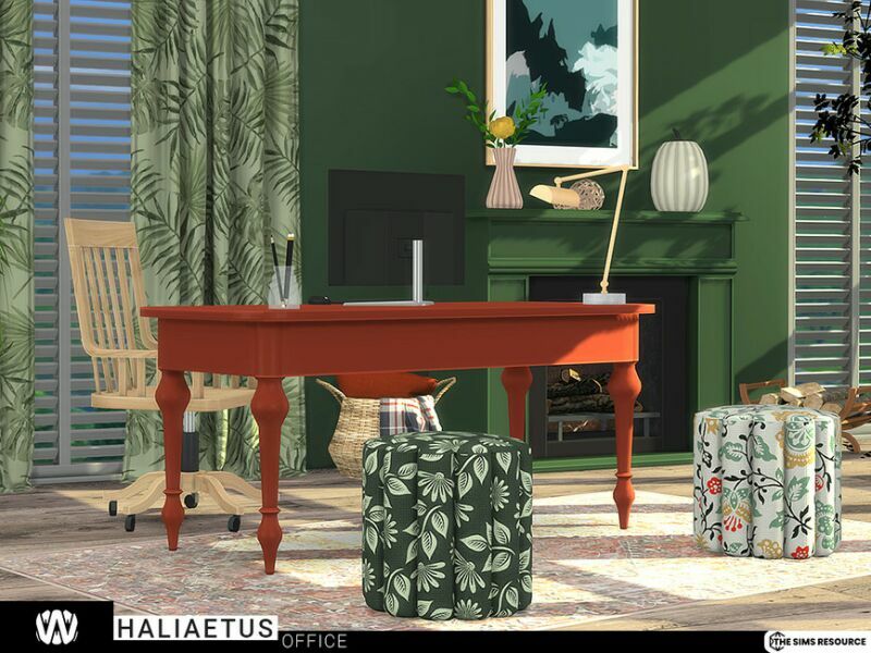 Haliaetus Office By Wondymoon 4 sims 4 cc haliaetus office by wondymoon 3