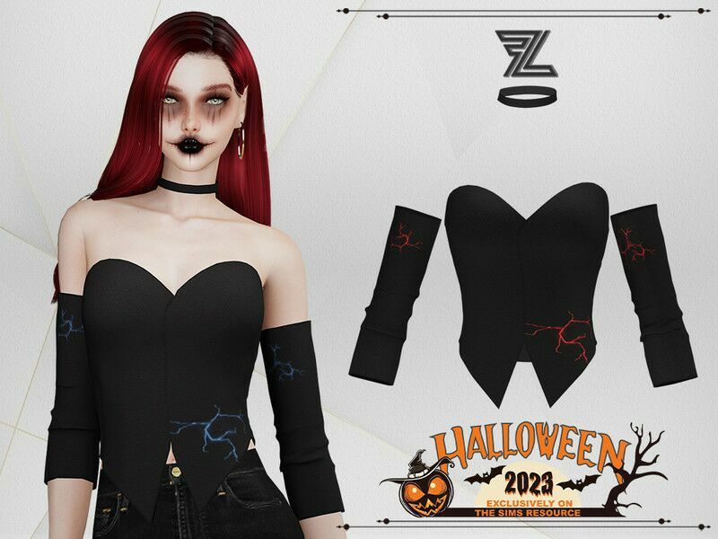 Halloween Felicity TOP 1 Halloween Felicity TOP Sims 4 CC
