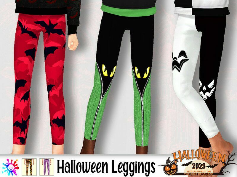 Halloween Leggings By Pelineldis 1 Halloween Leggings By Pelineldis Sims 4 CC