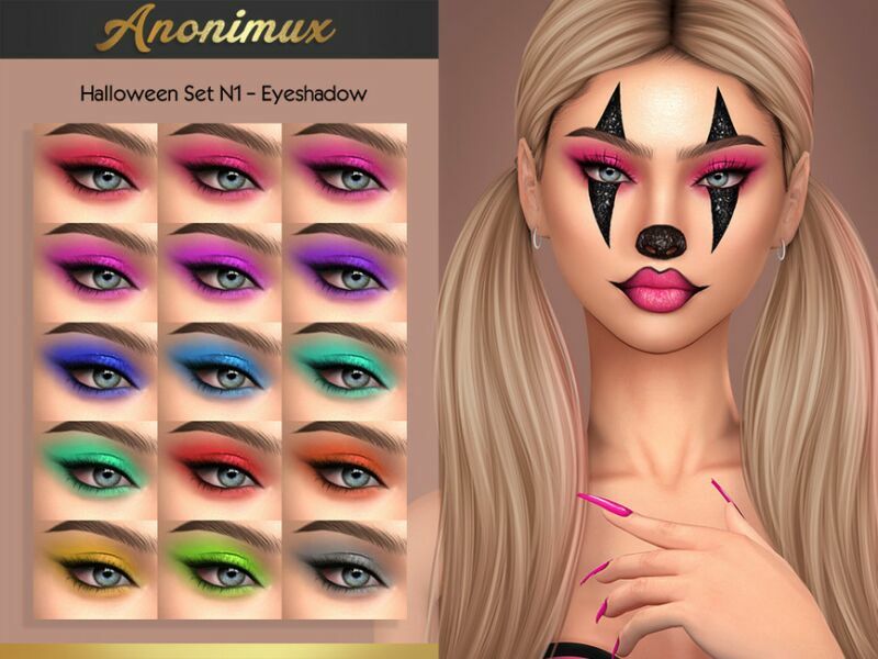 Halloween SET N1 – Eyeshadow 1 Halloween SET N1 – Eyeshadow Sims 4 CC