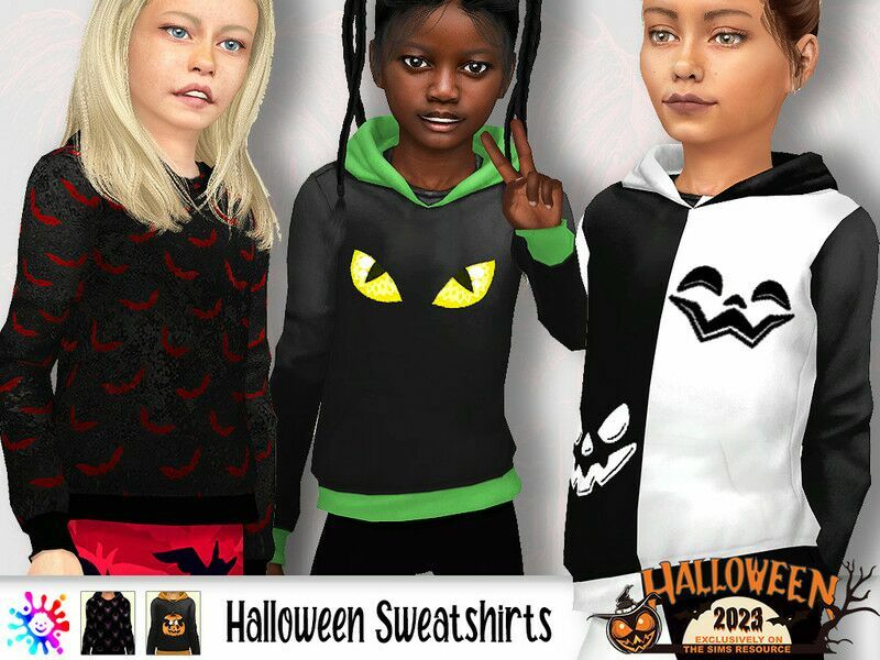 Halloween Sweatshirts By Pelineldis 1 Halloween Sweatshirts By Pelineldis Sims 4 CC