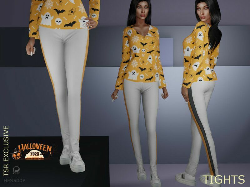 Halloween Tights By Pizazz 1 Halloween Tights By Pizazz Sims 4 CC
