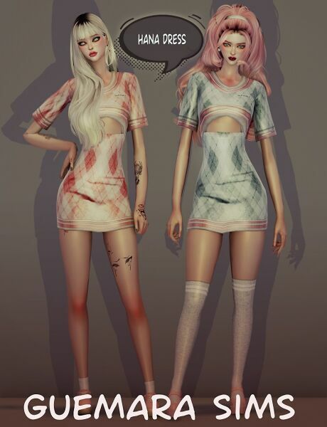 Hana Dress 1 Hana Dress Sims 4 CC
