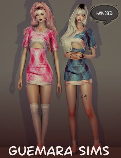Hana Dress 2 sims 4 cc hana dress 2