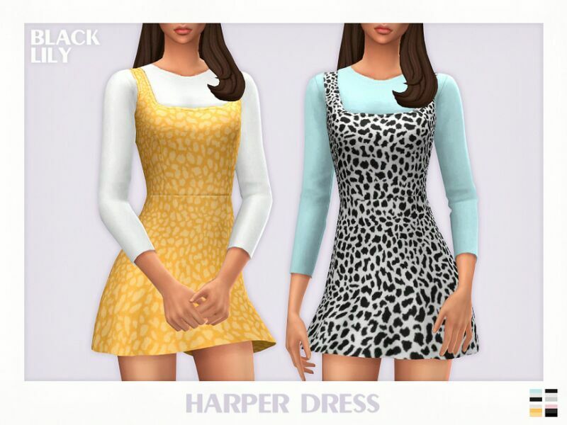 Harper Dress 1 Harper Dress Sims 4 CC
