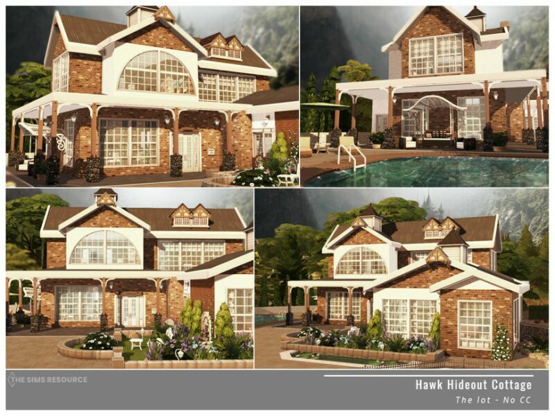 Hawk Hideout Cottage NO CC By Moniamay72 6 sims 4 cc hawk hideout cottage no cc by moniamay72 3
