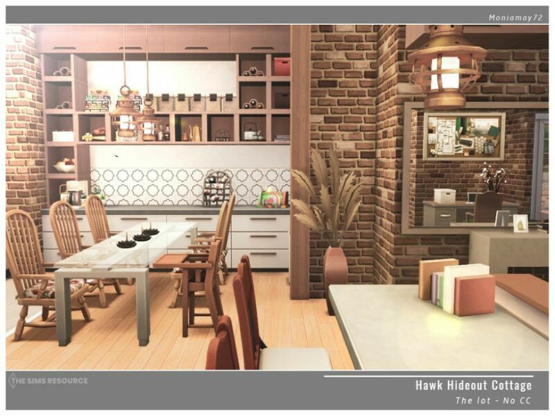 Hawk Hideout Cottage NO CC By Moniamay72 3 sims 4 cc hawk hideout cottage no cc by moniamay72 6