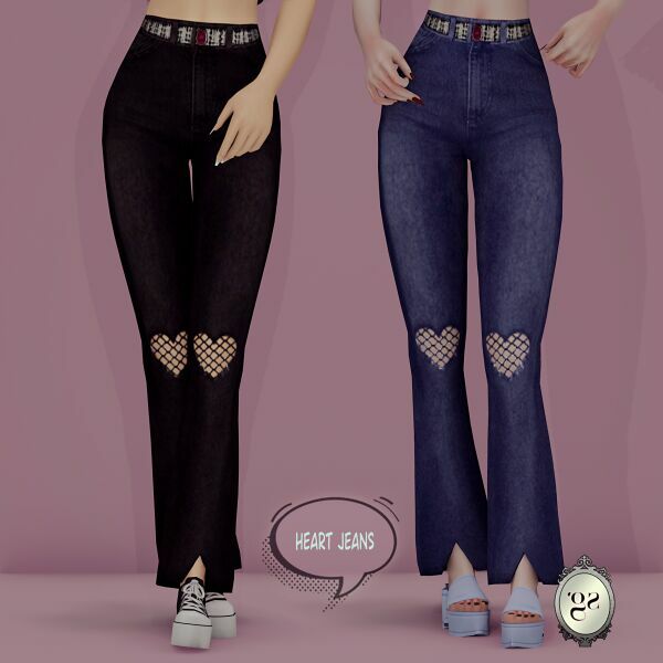 Heart Jeans 2 sims 4 cc heart jeans 2