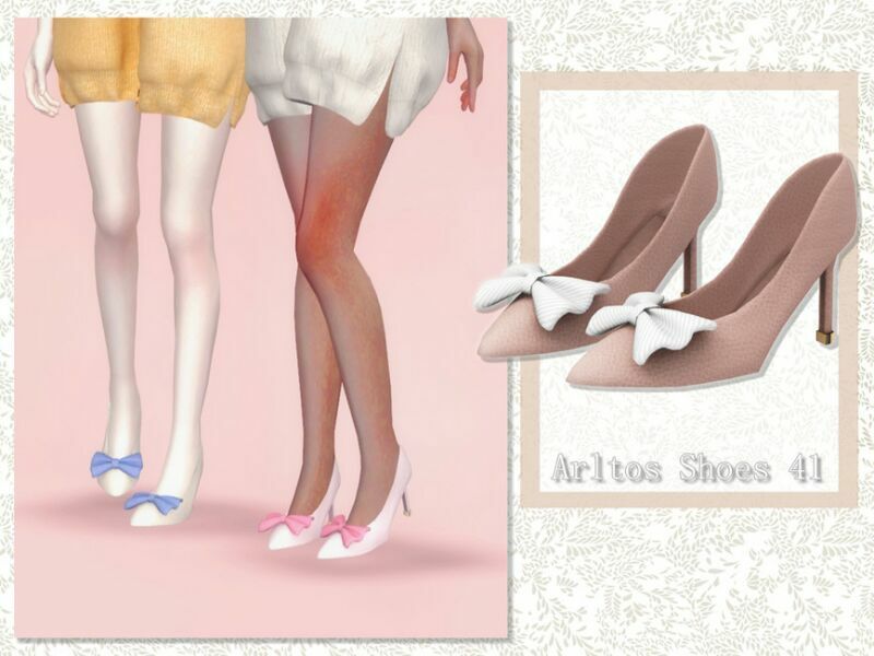 High Heels With BOW / 41 By Arltos 1 High Heels With BOW / 41 By Arltos Sims 4 CC