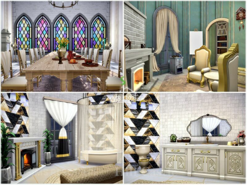 Hill Castle By Nobody1392 4 sims 4 cc hill castle by nobody1392 5