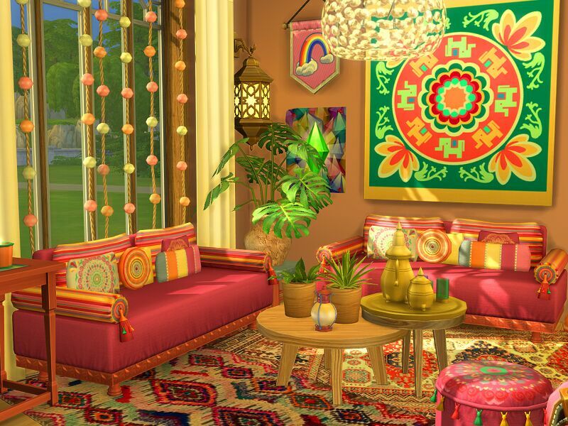 Hippie Living Room – CC Needed By Flubs79 5 sims 4 cc hippie living room cc needed by flubs79 3