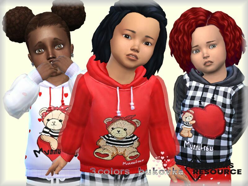 Hoddy Toddler F By Bukovka 1 Hoddy Toddler F By Bukovka Sims 4 CC