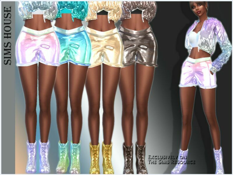 Holographic Shorts 1 Holographic Shorts Sims 4 CC