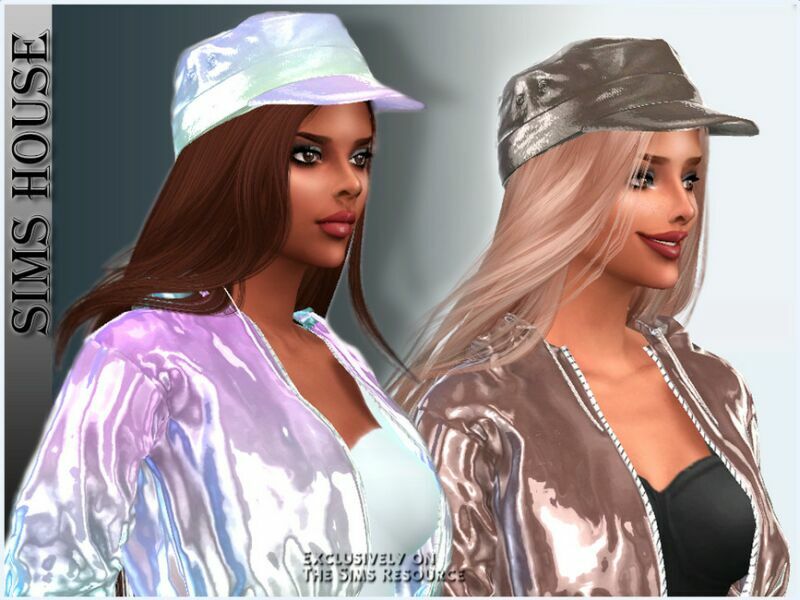 Holographic Women’S CAP 1 Holographic Women’S CAP Sims 4 CC