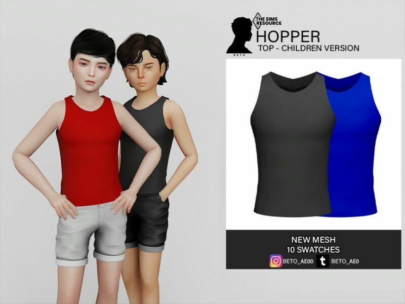 Hopper (TOP – Child Version) 1 Hopper (TOP – Child Version) Sims 4 CC