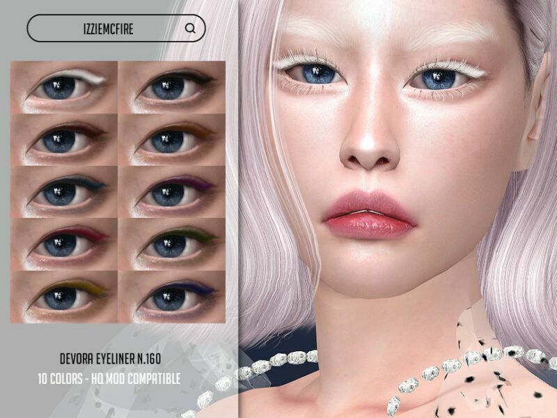 IMF Devora Eyeliner N.160 By Izziemcfire 1 IMF Devora Eyeliner N.160 By Izziemcfire Sims 4 CC