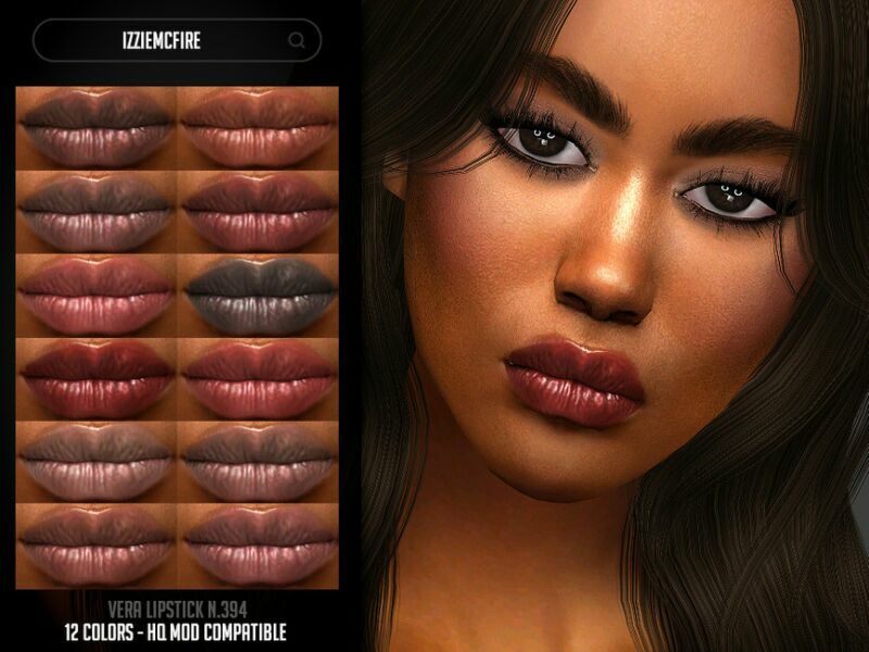 IMF Vera Lipstick N.394 By Izziemcfire 1 IMF Vera Lipstick N.394 By Izziemcfire Sims 4 CC