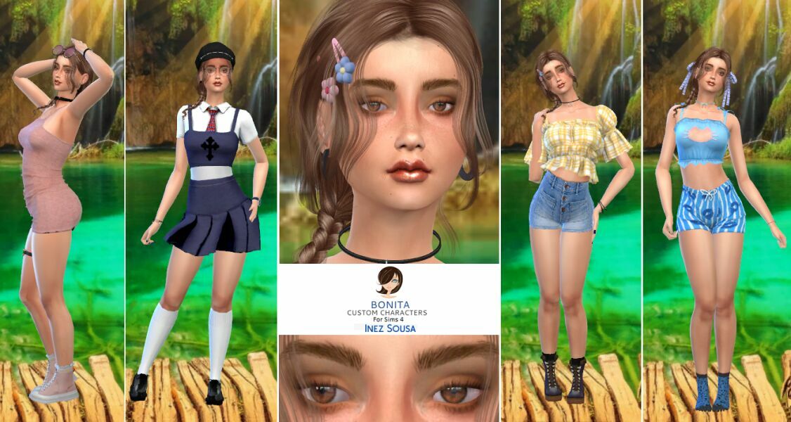 Inez Sousa By Bonita 1 Inez Sousa By Bonita Sims 4 CC