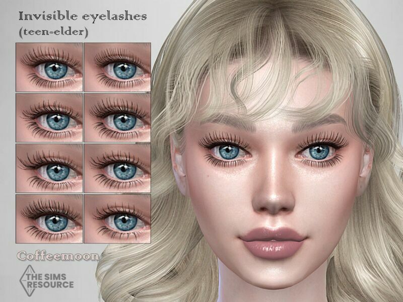 Invisible Eyelashes (Teen-Elder) By Coffeemoon 1 Invisible Eyelashes (Teen-Elder) By Coffeemoon Sims 4 CC