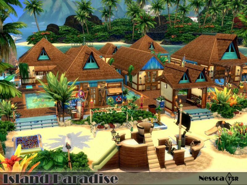 Island Paradise By Nessca 7 sims 4 cc island paradise by nessca 2