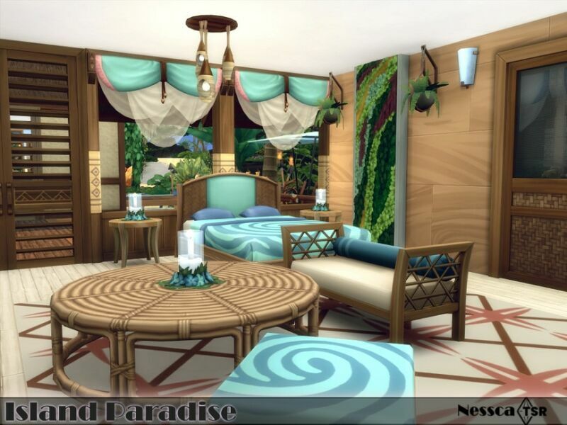 Island Paradise By Nessca 6 sims 4 cc island paradise by nessca 3