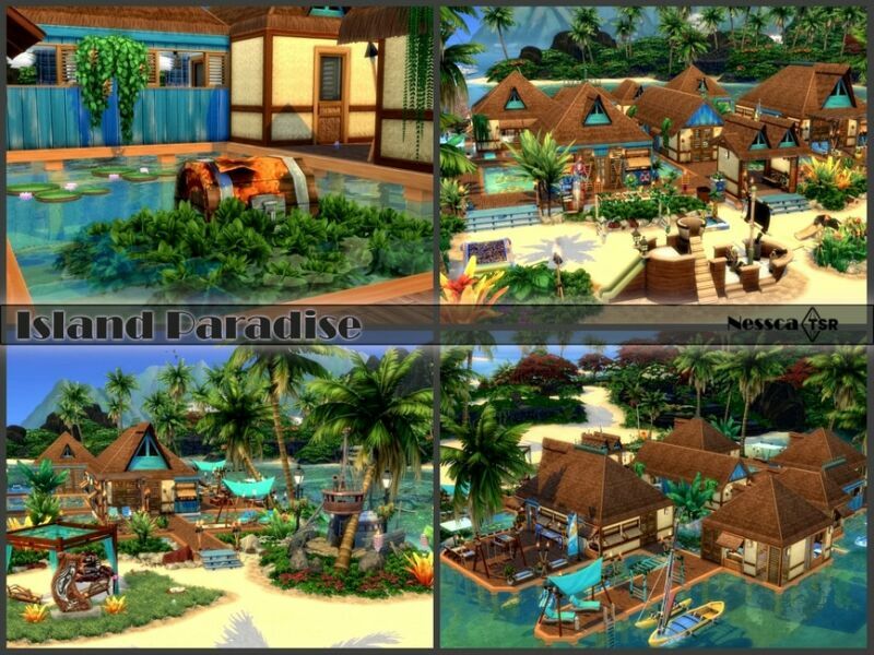 Island Paradise By Nessca 2 sims 4 cc island paradise by nessca 7