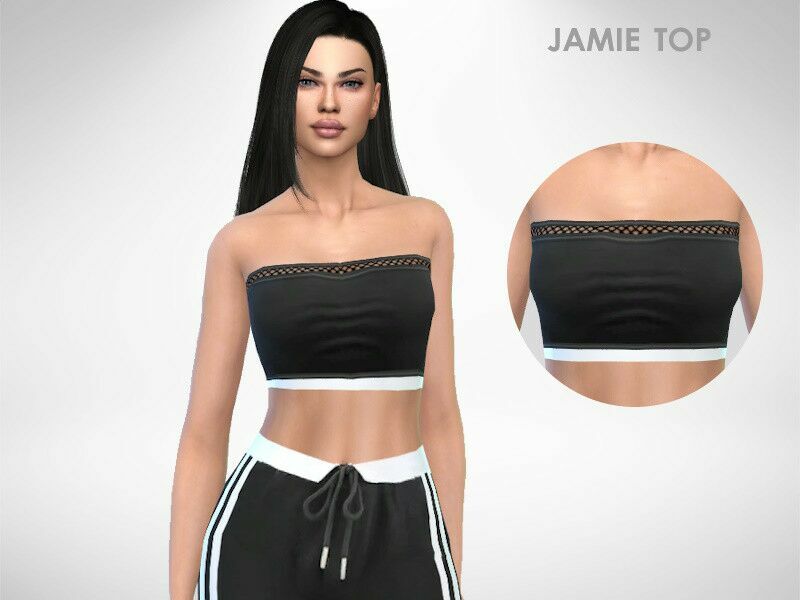 Jamie TOP By Puresim 1 Jamie TOP By Puresim Sims 4 CC